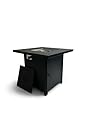 GasOne Propane Fire Pit – 28-inch Large Tabletop Fire Pit for Outdoor Use – 52,500 BTU Gas Fire Pit with Lava Rocks and Fire Pit Cover Lid – Stainless Steel Burner Head for Warmth and Ambiance - Black