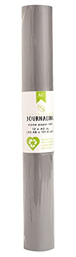 AC Sustainable Journaling Stone Paper Roll 12"X40"-Gray