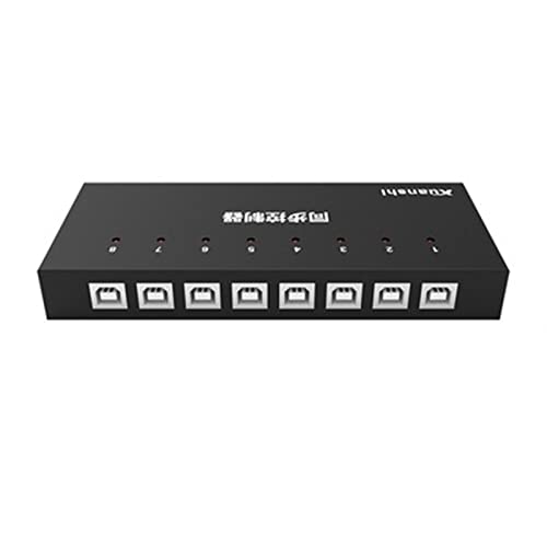 Sincronizador de computadora de 8/16/32 Puertos   sincronizador/compartido USB, DNF Brush Gold Sincronizador de Teclado y Mouse de 8/16/32 Puertos, conmutador/Distribuidor KVM (Size : 8 Ports)