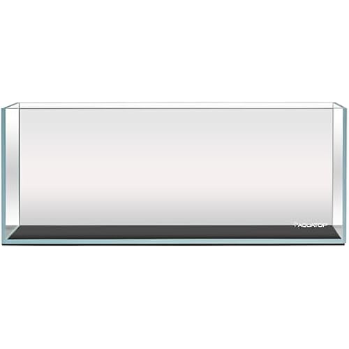 Aquatop High Clarity Tall Glass Aquarium – 6.5 Gallon Bookshelf Style Tank – 6.7" x 23.6" x 9.4" – Crystal Clear Glass for Freshwater & Saltwater Aquariums – HCA-6G