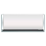 Aquatop High Clarity Glass Aquarium - Ideal for Salt & Freshwater Tanks Bookshelf Aquarium - 3 gal Fish Tank - HCA-3G
