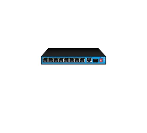 Commutateur POE Ethernet équipé de 2 ports de liaison montante et alimentation externe