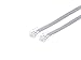 RJ12 6 Conductor Cross Wired Modular Telephone Cable - 15 FT