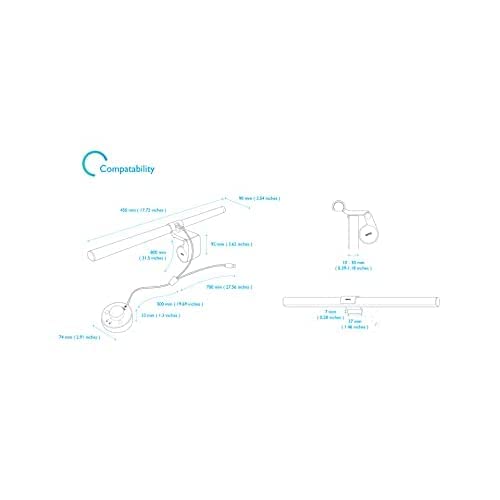 Benq Screenbar Plus E-Reading Led Computer Monitor Light Lamp With Desktop Dial, Auto-Dimming And Hue Adjustment, No Screen Glare, Space Saving, Usb Powered, Matte Silver #TOP7