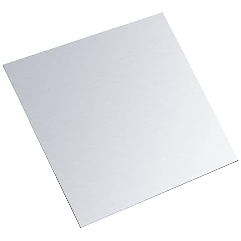 1 Piece 12 x 12 x 1/16 Inch Thickness 6061 T651 Aluminum Sheet Metal, Plain Aluminum Plate Covered with Protective Film,Heat-Treatable,Corrosion Resistant and Finely Polished (12 * 12 * 1/16", 1) Cover