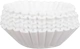 Commercial Coffee Filters 12 Cup Extra Large (300ct) - 9.75' Diameter Unbleached Filters for Bunn Style Machines, Flat Bottom Design Prevents Overflow - Bulk Cold Brew & Restaurant