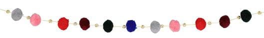 HEMATextile Pompom Garland, 2 Meter Length