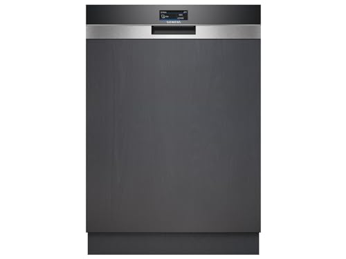Siemens SN57TS00CE, iQ700, lavavajillas parcialmente integrado, Home Connect, lavavajillas, fabricado en Alemania, cajón para cubiertos, secado zeolita, varioSpeed, programa inteligente
