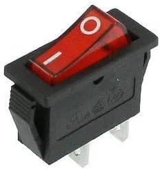 Switch AC 250V/10A 125V/15A Red O/F in SPST Boat Rocer Switch