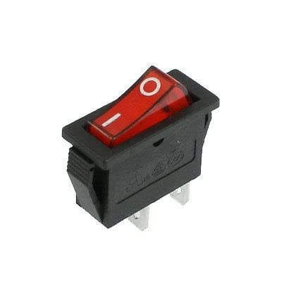 Commutateur AC 125V 15A haute performance interrupteur rouge SPST