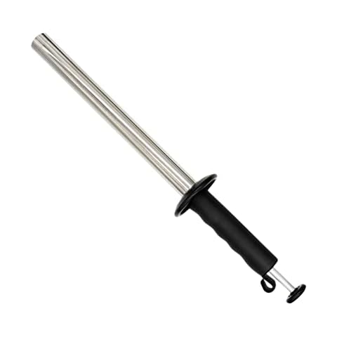 Magnetic Retrieving Baton with Release Guard, 17 Inch Length Magnetic Pickup Tools/Magnetic Cleanup Tools, Metal Shavings Turnings Pick Up Rod With Easy Grip Handle and Hook Hanger Cover