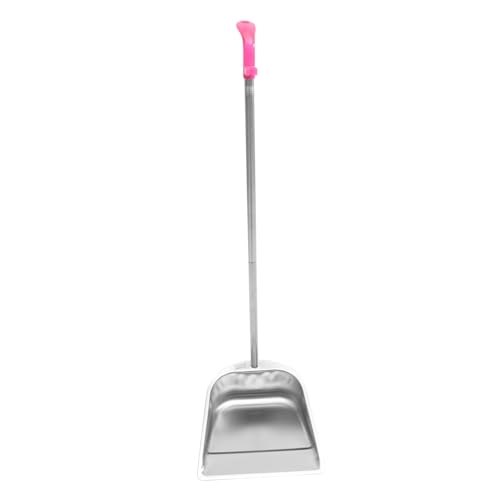 ELAYARD Recogedor de Basura de Acero Inoxidable Resistente Mango Ergonómico para Limpieza Capacidad Grande para Desechos Pala Práctica para Cocina y Uso Diario Color Color Aleatorio