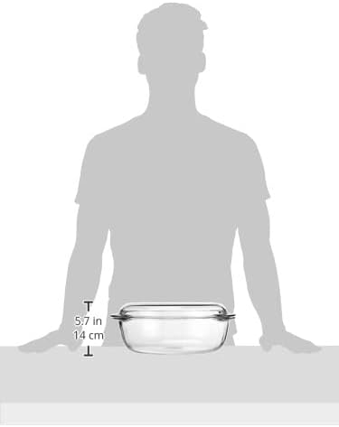 Pyrex Essentials Glass Oval Casserole high Resistance, 3 L