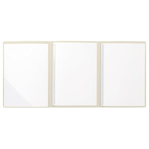 Brunnen - Carpeta portadocumentos con 3 caras (cartón, con líneas finas de separación, tamaño DIN A4, para 10 hojas), color beige