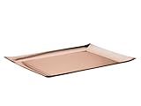 43 x 28 cm. SAMBONET - Vassoio Rettangolare Cm 43 Linea Q Pvd Rum