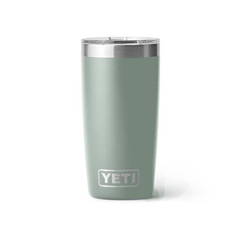 Image of YETI Rambler 10 oz Tumbler, Stainless Steel, Vacuum Insulated with MagSlider Lid, Sagebrush Green
