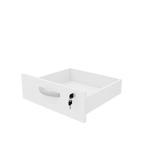Gaveteiro Volante para Escritório 4 Gavetas (Branco)