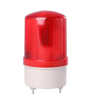 Luz de advertencia LED roja giratoria de seguridad intermitente lámpara de alarma 220V