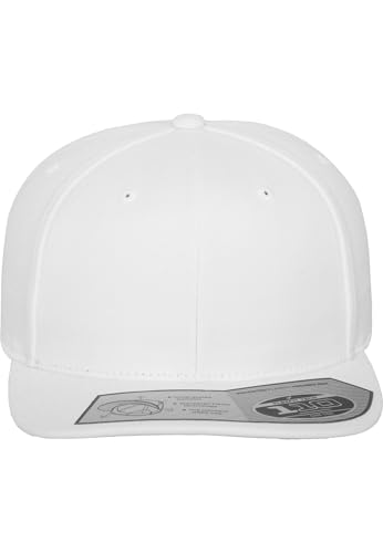 Flexfit 110 Fitted Snapback Cap, Farbe Weiß, Größe One Size