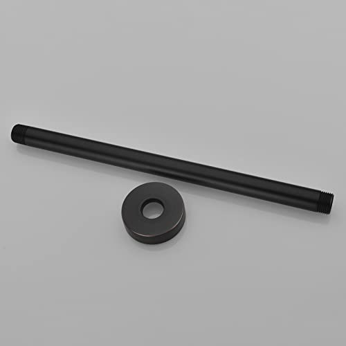 Hanebath 12 Inch Ceiling Mount Shower Arm And Flange, Oil Rubbed Bronze Shower Head Extension Arm #TOP3