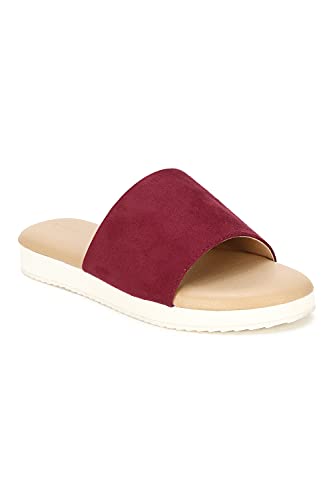 Image of Van Heusen Women's Burgundy Sliders