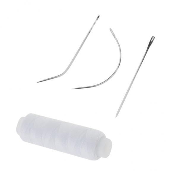 SAZ DEKOR® 4xCotton Hair Track Weft Weaving Sew Decor Thread for Hair Extension White| Scarf | Cap | Face for Sunglasses | Eye Glasses Holder | Hat Display Model Stand |-image-43