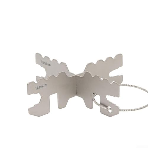 Soporte cruzado para acampar al aire libre para versatilidad de combustible múltiple, estante de estufa ligero y con alcohol, conveniente accesorio de alambre, para aventuras al aire libre (tipo 1)