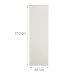Relaxdays Estor Opaco Térmico, Sistema Klemmfix sin Taladrar, Poliéster-Aluminio-Plástico, 70x210 cm, Beige