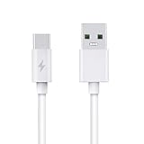 Digipartspower 3.3ft White 5A Fast USB-C Type-C Charger Charging Cable Cord for Lenovo Yoga Tab 3 Plus Miix 510 Power Data Sync Cable Lead
