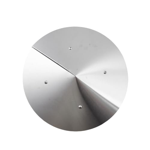 8 Inch Round Chimney Cap, Cone Top Chimney Cap with Screen, Galvanized Steel Fireplace Exhaust Cap, Outside Roof Rain Cap, Exterior Stove Pipe Cap, Easy Installation, Silver