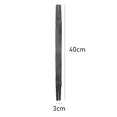 Tachiuwa 2Pcs Cymbal Handle Cymbal Strap Replacement Strip Percussion Instrument Leather Straps with Pads, black