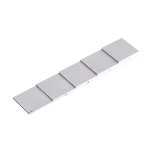Bloque de calibración de 5 pasos para medidor de espesor ultrasónico, acero 1018, espesores 1mm a 5mm miniatura 2