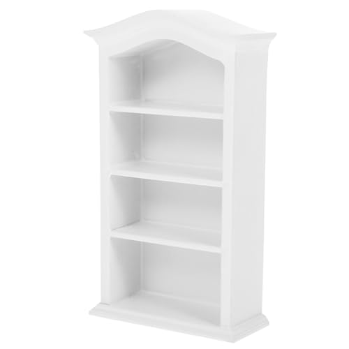 SOIMISS Modelo de Mini Armario librero Bookshelf Accesorio conformado exhibición del Estante de la casa de muñecas Muebles de Mini Casas gabinete de Juguete en Miniatura de Madera