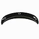 iSpchen Motorradhelm Visier Verstellbar Helmvisiere Sonnenblende Helmschirm Helm Visier Schirm für Retro 3 Schnallen Helm Schwarz