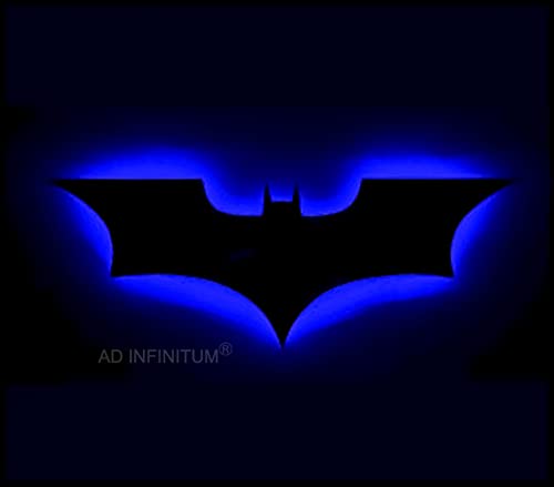Image of AD INFINITUM LED Wall Lamp, Comic Lover, Bat Cave, Night Lamp, for Gift, Kids Room, Gaming Setup, Gaming Room, Man Cave (Dark Knight-Multicolor)
