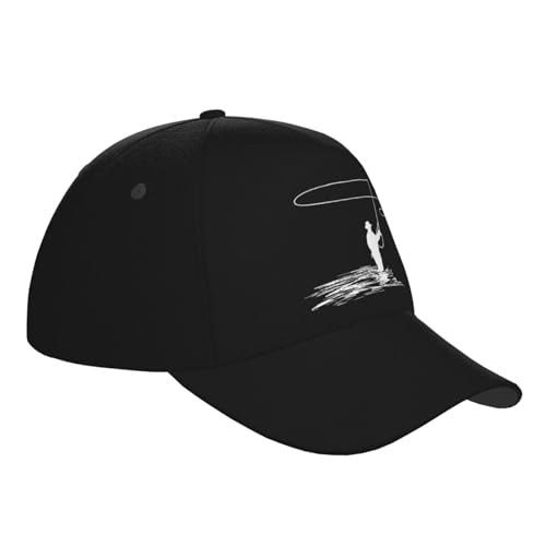 Fly Fishing Clipart Baseball Hats for Men and Women - Classic Adjustable Hats3