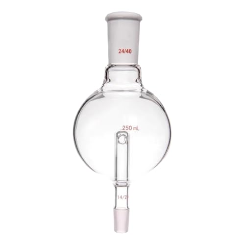 Rotary Evaporators Borosilicate Glass with Standard Taper Outer Upper Joint 24/40 Inner Lower Joint Bump Trap 14/20 250ml