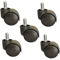 TM&W-Heavy Duty 360-Degree Rotatable Pin type Wheels for Chair, Trolley, Furniture etc, Multipurpose Use/Load capacity-110 kg/ (Set of 5)