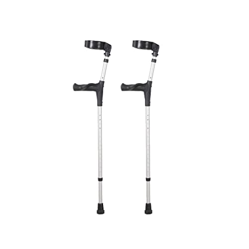 HUIBBGO Canne de Marche, béquilles d'épaule, béquilles de Bras, béquilles pour Fracture, Canne Pliante de rééducation, béquilles axillaires, Lot de...