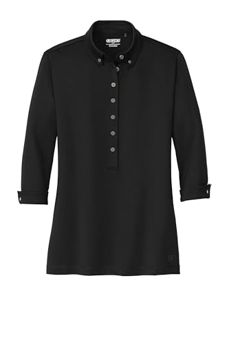 OGIO Women's Gauge Polo | Moisture Wicking Work Shirt for Women, Collared Shirt with 3/4 Sleeves
