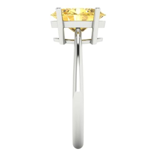 Clara Pucci 2.5 ct Oval Cut Created Yellow Diamond 14k Gold Solitaire Wedding Engagement Bridal Promise Ring3