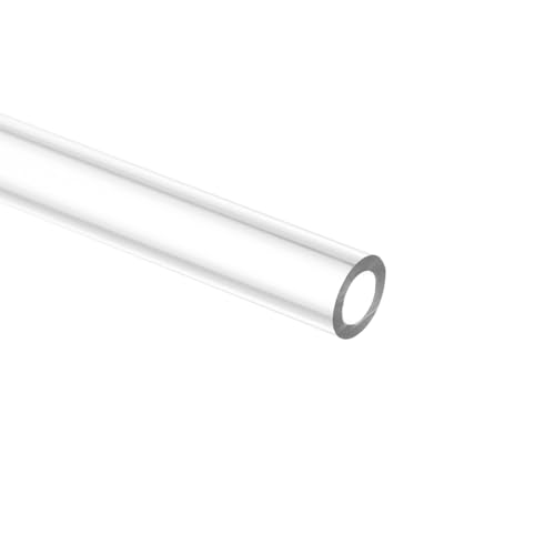 Image of uxcell Clear Rigid Tubing 5mm(3 /16 inch) ID x 8mm(5 /16 inch) OD x 1Ft Length Round Plastic Polycarbonate Tube