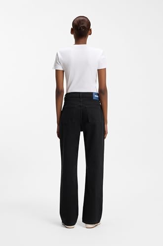 Jean noir premium HUGO Elyah_B coupe épurée taille 29W 32L
