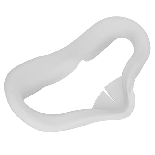 ZJchao Almohadilla de Interfaz VR, Silicona Estándar para Auriculares VR, Lavable, a Prueba de Luz, a Prueba de Sudor, para Juegos (White)