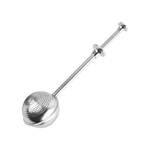 Premium Stainless Steel Tea Strainer with Handle - Reusable Loose Leaf Infuser Ball for Effortless Brewing and Mulling Spices