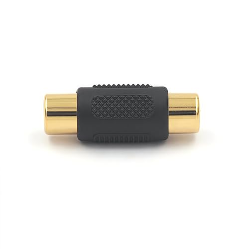 VCE RCA Female to Female Coupler 3-Pack, Gold Plated RCA Adapter Compatible with Phono,Speaker,Audio Cable,Amplifier - Thumbnail 3