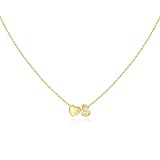 M MOOHAM Bridesmaid Gifts - Bridesmaid Proposal Bridal Shower Gifts Matron Maid Of Honor, Bachelorette Party Wedding Jewelry for Bride, Letter S Heart Initial Necklaces for Women