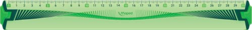 Maped M244304 - Zeichenset Flex Maxi 4-teilig mit einem Lineal 30 cm und zwei Zeichendreiecken