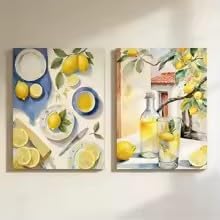 ���_���Ȓn���C�X�^�C���̃L�����o�X�v�����g�|�X�^�[�A�ẴC�^���A���������̖؂̃E�H�[���A�[�g�A�z�[���f�R���[�V�������|�X�^�[�����i60×80×2cm�^�t���[���Ȃ��j