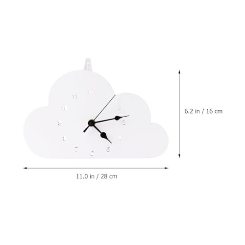 Reloj de nube TIDTALEO con manecillas expuestas y diseño simple 3